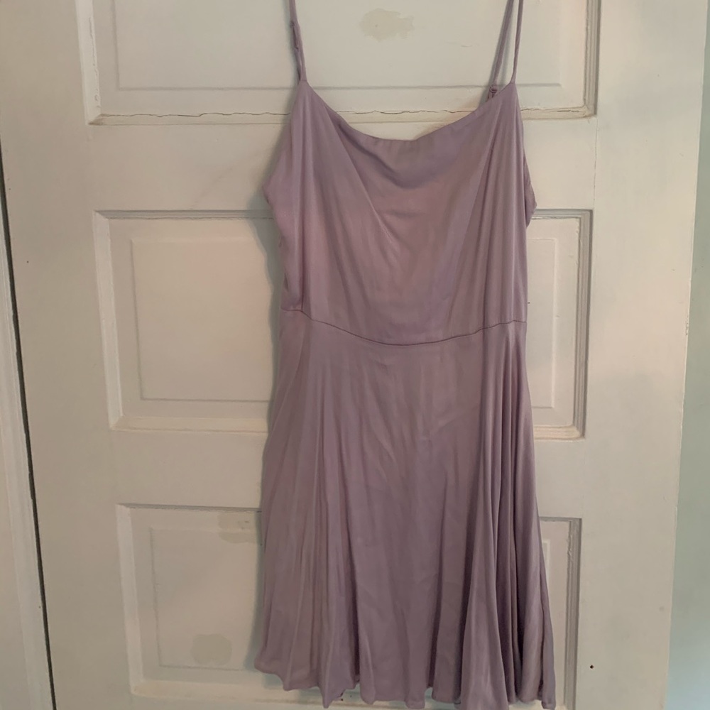 Purple mini dress